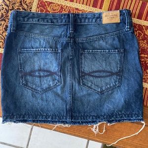Jean mini skirt